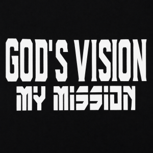 Women's God's Vision My Mission™ Black T-shirt