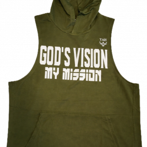 Men’s God’s Vision, My Mission™ Sleeveless Hoodie – Green